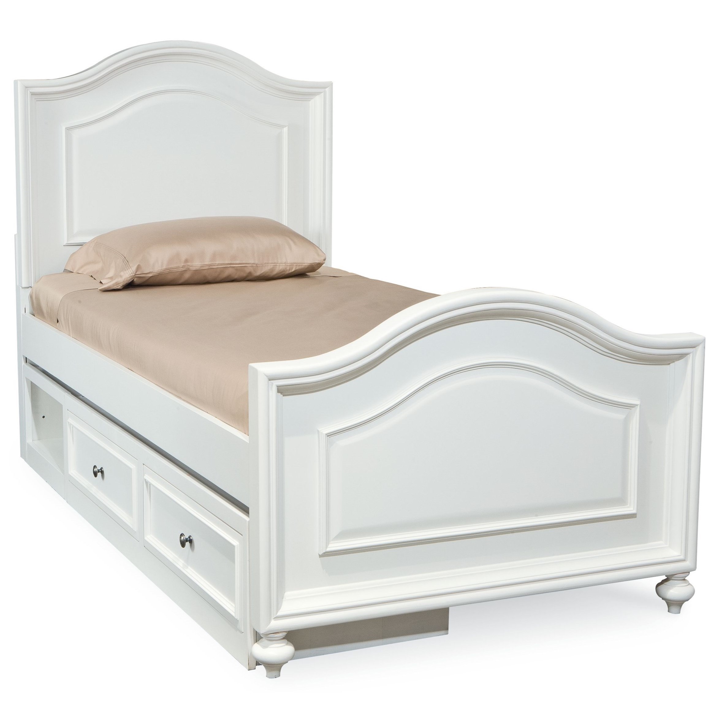 Legacy Classic Kids Madison Twin Size Arched Panel Bed with Underbed